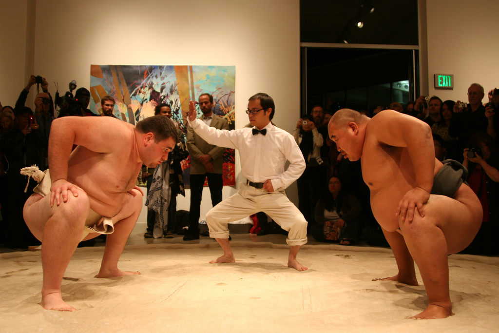 sumo wrestlers photo